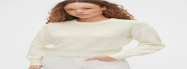 Mix-Stitch Crewneck Sweater