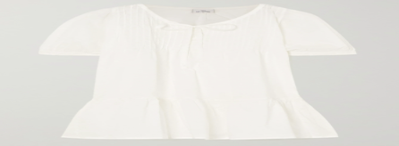 Ruffled Cotton-Voile Nightdress