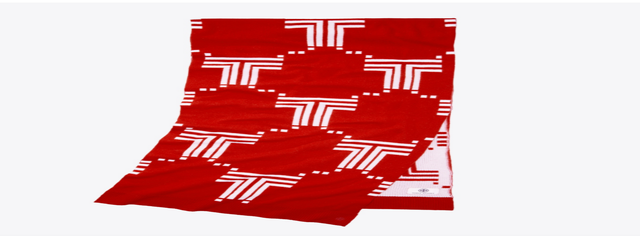 Merino Net-T Jacquard Scarf