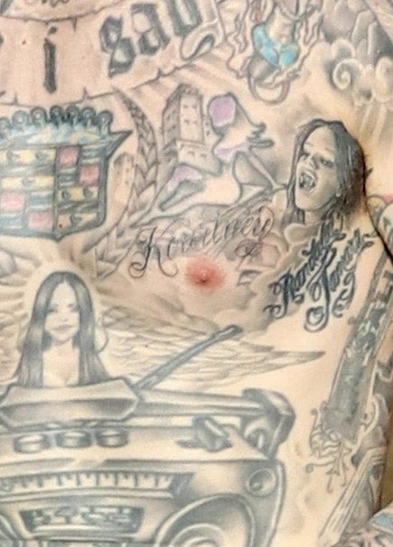 Travis Barker proudly shows off Kourtney tattoo after ex said he  'destroyed' their family - Irish Mirror Online