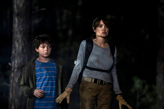 Angelina Jolie and Finn Little in 'Those Who Wish Me Dead'