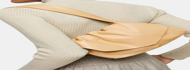 Topshop Ruched Leather Bag