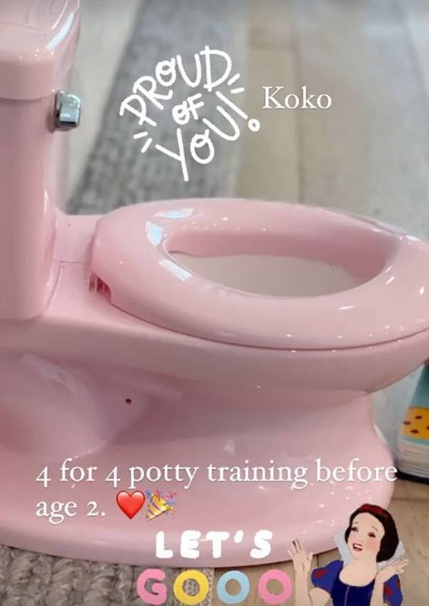 Vanessa Bryant potty training 
