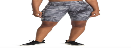 Marika Bambie Marbled High Waisted Biker Shorts