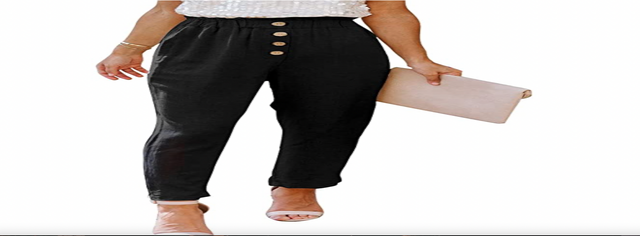 Dokotoo Womens Casual Elastic Waist Jogger Pants