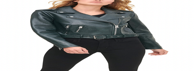 Levi's Women's Faux Leather Belted Motorcycle Jacket