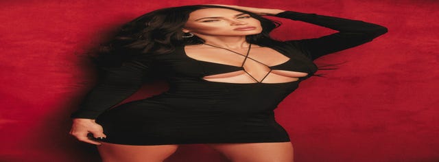 Boohoo x Megan Fox Cut-Out Plunge Mini Dress