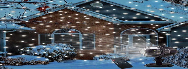 LED snowfall projector