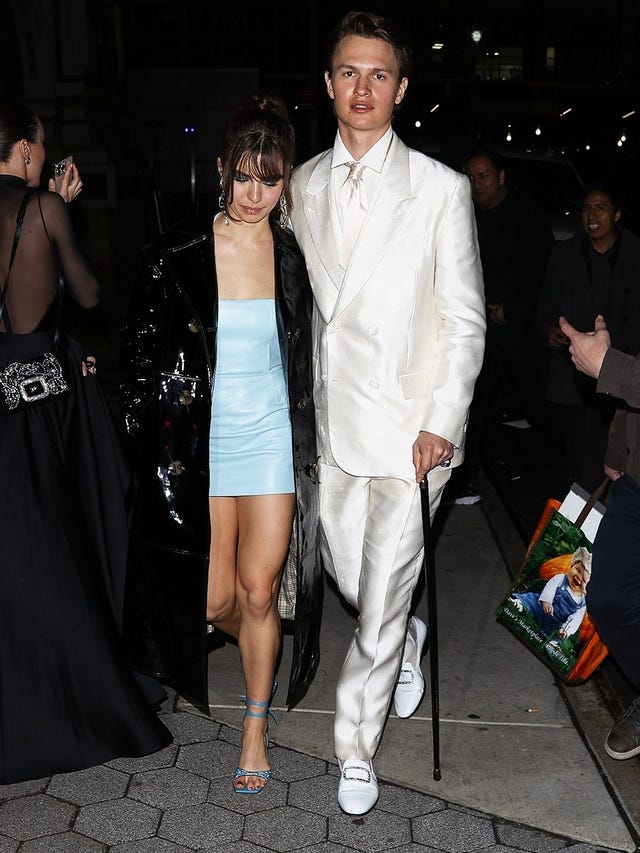 Ansel Elgort and Violetta Komyshan