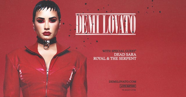 Demi Lovato tour poster