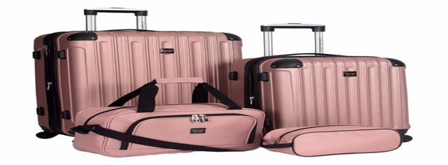 Travelers Club Midtown Hardside 4-Piece Luggage Travel Set
