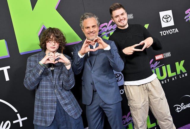 Bella Noche Ruffalo, Mark Ruffalo and Keen Ruffalo