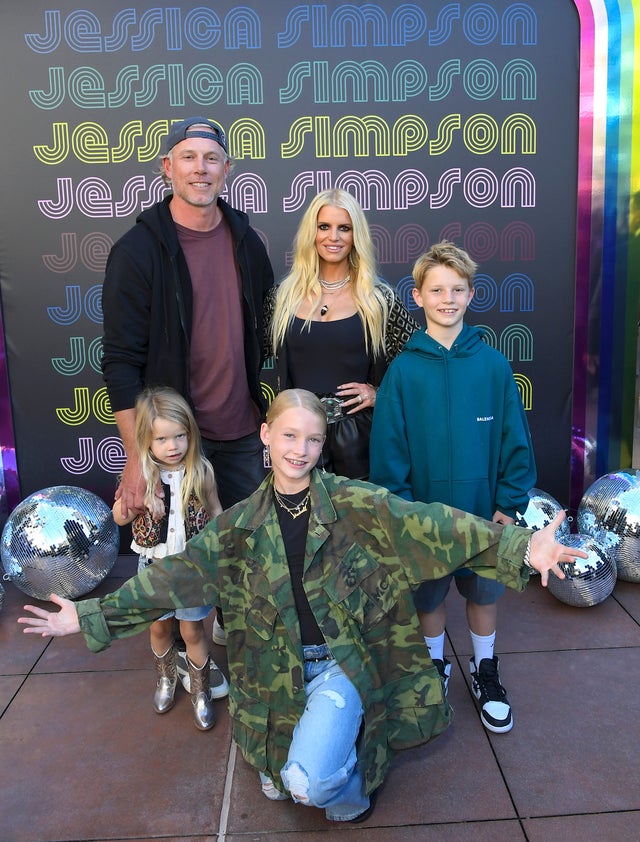 Jessica Simpson and her family celebrate the launch of her latest collection 