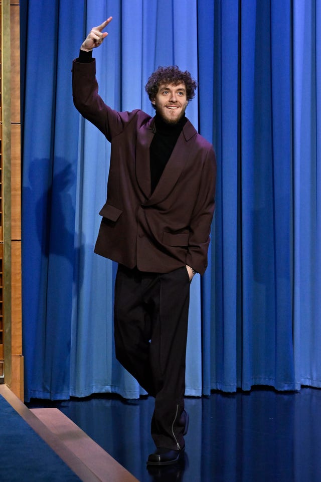 Jack Harlow performing on The Tonight Show Starring Jimmy Fallon