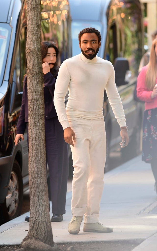Donald Glover and Maya Erskine