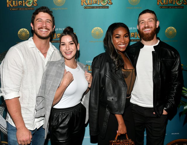 Matt Barnett, Amber Barnett, Lauren Speed-Hamilton and Cameron Hamilton attend the KURIOS Cabinet of Curiosity 