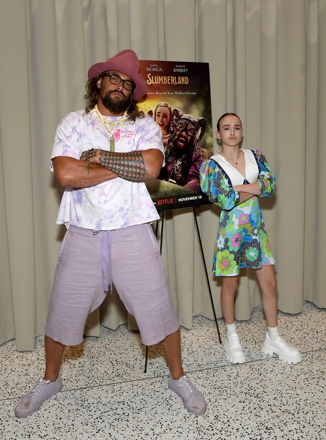 Jason Momoa and Marlow Barkley