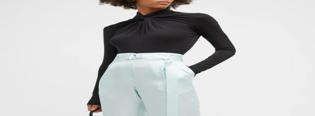 Rebecca Taylor Knot-Front Long-Sleeve Bodysuit