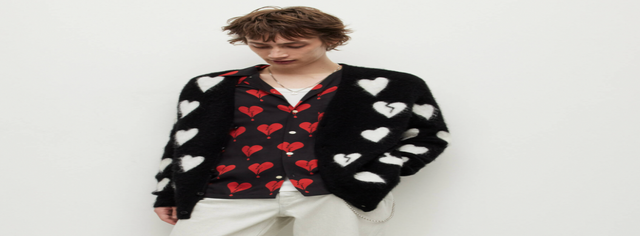 Amore Oversize Heart Cardigan