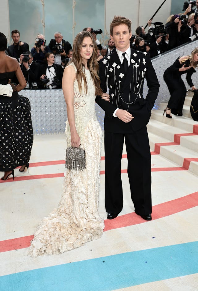 Hannah Bagshawe and Eddie Redmayne