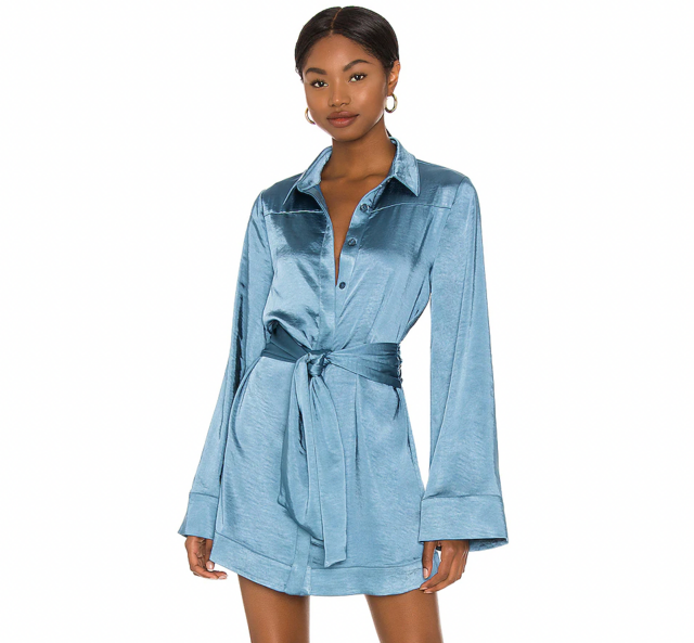 blue dress white lotus 422-139 White Lotus 