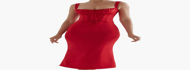 House of CB Valencia Duchess Satin Corset Midi Dress