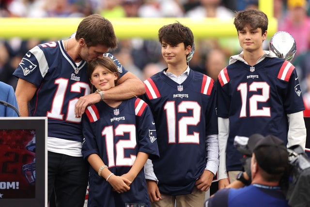 Tom Brady Returns to New England Patriots' Stadium With His Kids