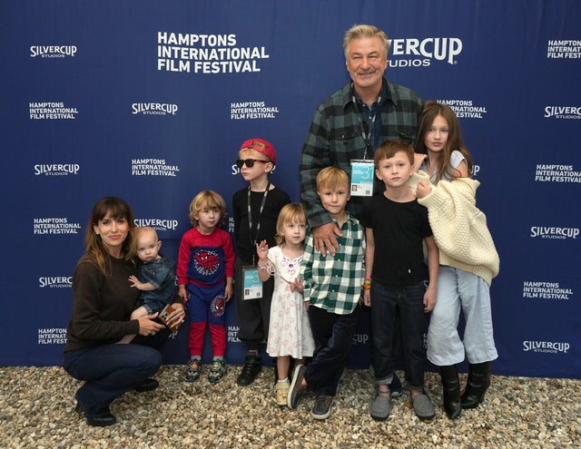 Alec and Hilaria Baldwin pose on the red carpet with seven kids 