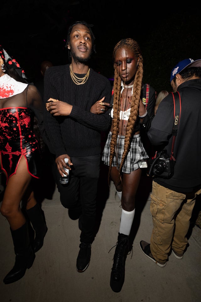 Jodie Turner-Smith en la fiesta de Halloween