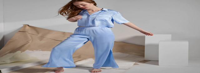 Washable Silk High Rise Pant Set