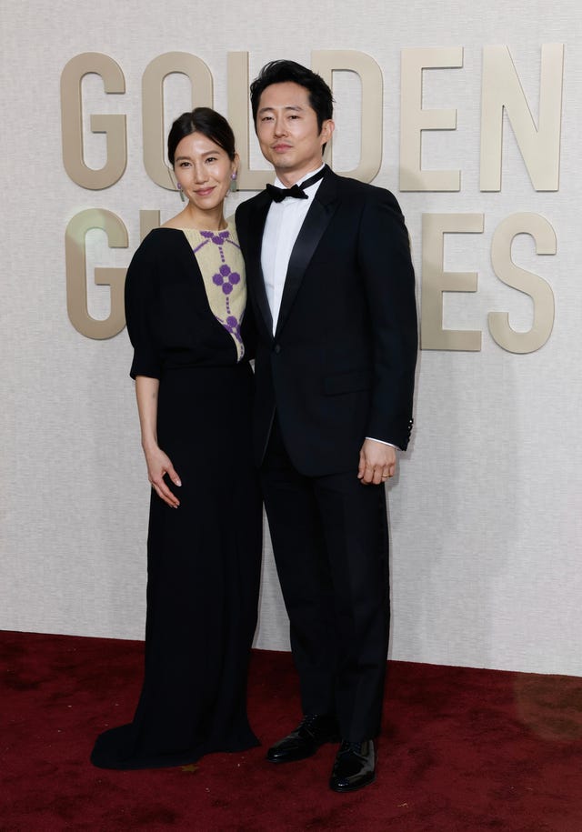 Joana Pak and Steven Yeun 
