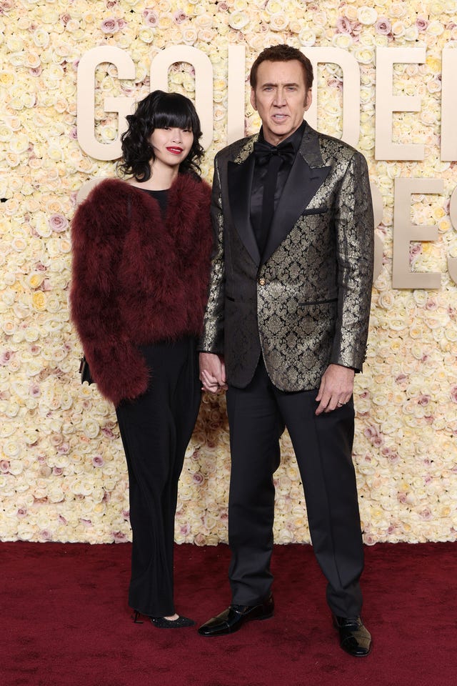 Riko Shibata and Nicolas Cage