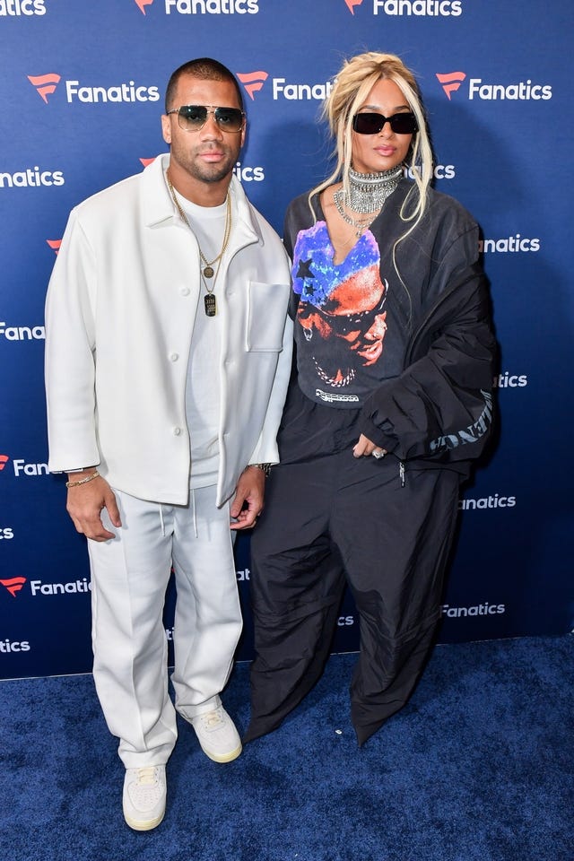 Russell Wilson and Ciara 