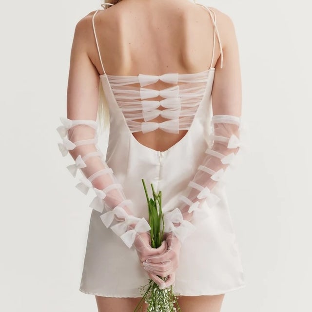 ambre mini dress For Love & Lemons Ambre Mini Dress in White
