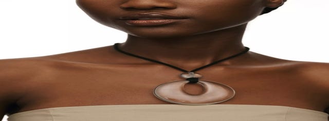 Lucite Pendant Necklace