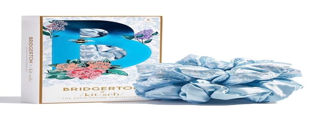 Bridgerton x Kitsch Satin Hair Scrunchies for Women