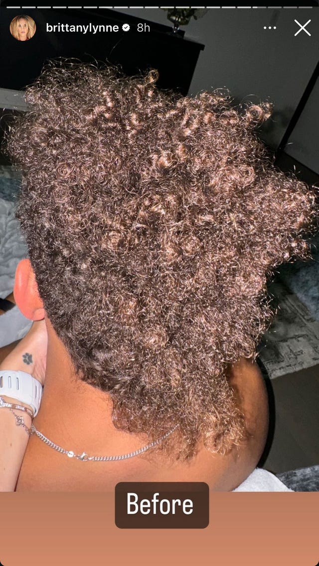 Patrick Mahomes Hair Before and After on IG