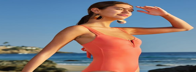 Becca V-Wire Shirred One Piece Swimsuit