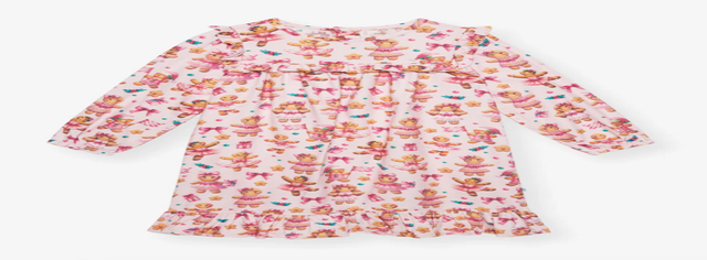 Posh Peanut Holiday Pink Flannelette Nightgown