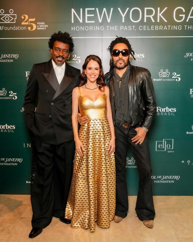 Seu Jorge, Paula Bezerra de Mello, and Lenny Kravitz