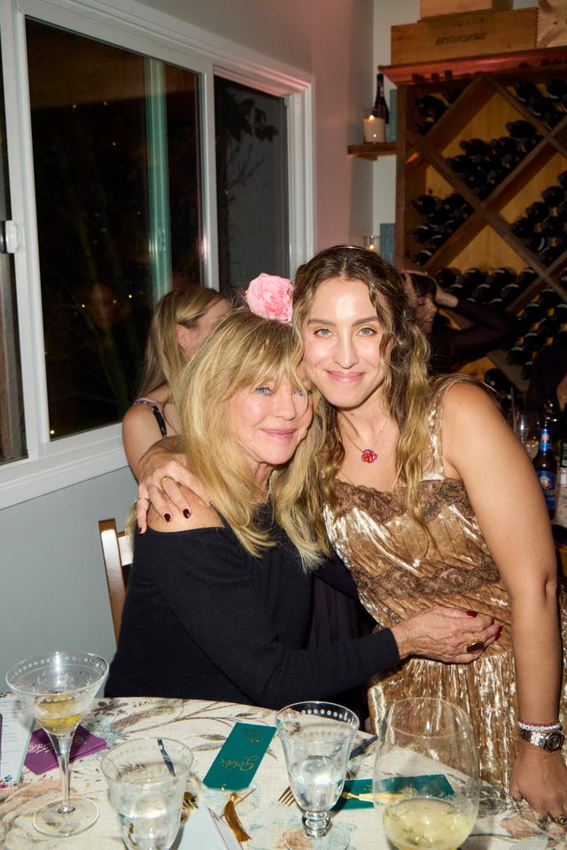 Goldie Hawn and Michelle Maros