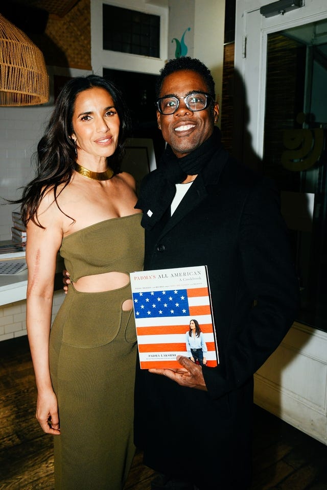Padma Lakshmi and Chris Rock