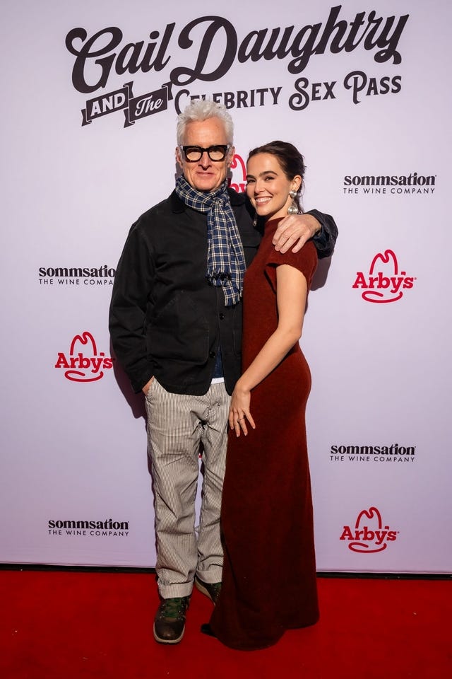 John Slattery and Zoey Deutch
