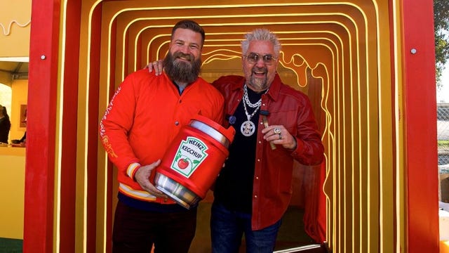 Ryan Fitzpatrick and Guy Fieri