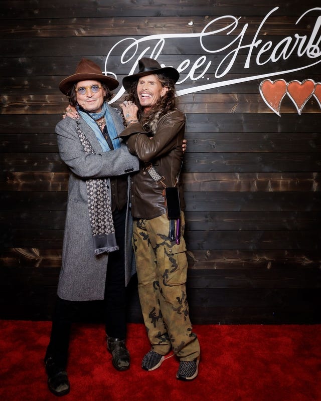 Johnny Depp and Steven Tyler
