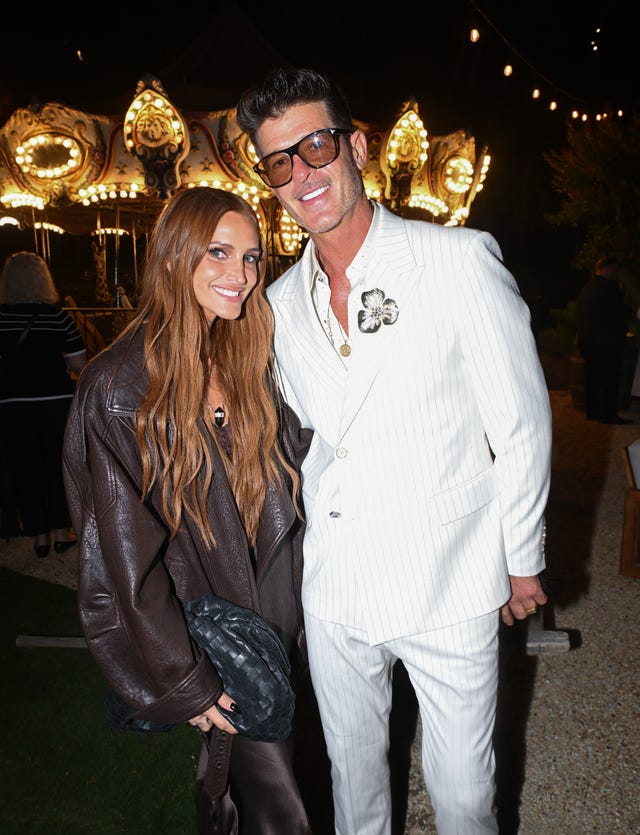 Ashlee Simpson and Robin Thicke