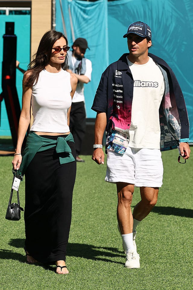 Rebecca Donaldson and Carlos Sainz