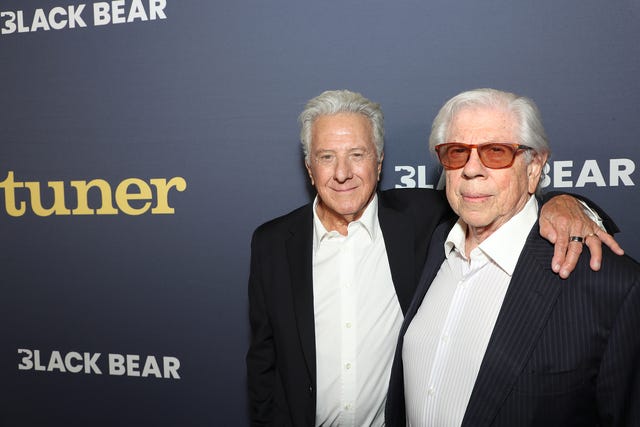 Dustin Hoffman and Carl Bernstein