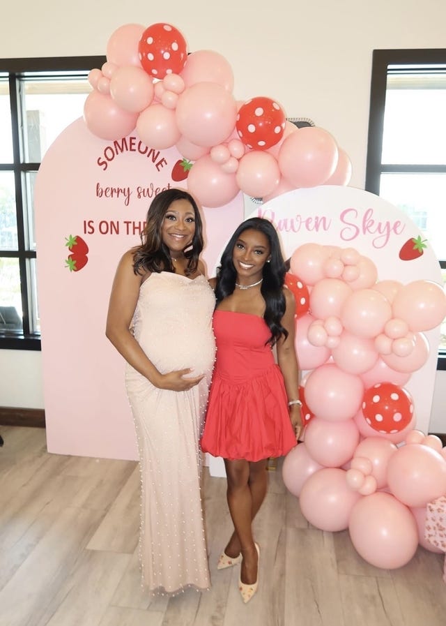 Rachel Roettger and Simone Biles
