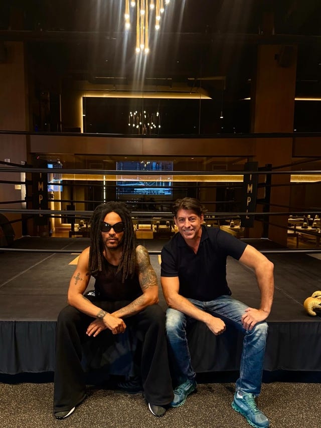 Lenny Kravitz and Patrick Walsh